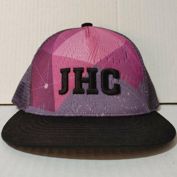 JHC Retro Trucker Snapback California Surfer Cap Hat (Pink / Purple) Adjustable - Picture 1 of 5